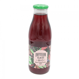 Infusion hibiscus menthe cassis BIO btle 75cl  CT 6 BOUT