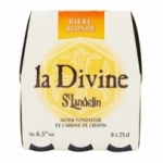 Bière blonde La Divine St Landelin pack 6x25cl<br>
