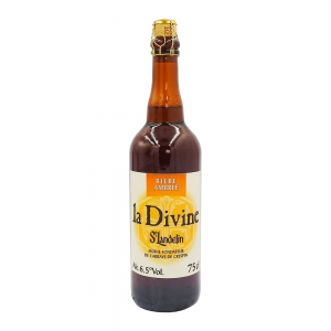 Bière ambrée La Divine St Landelin bouteille 75cl  CT DE 6