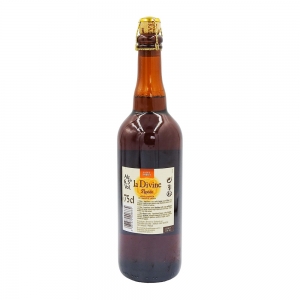 Bière ambrée La Divine St Landelin bouteille 75cl  CT DE 6