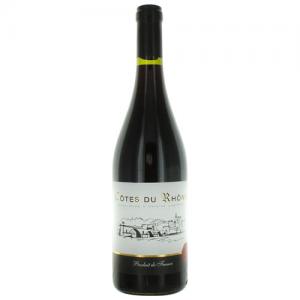 Vin rouge Côtes du Rhône AOC bouteille 75cl  CT 6 BOUT
