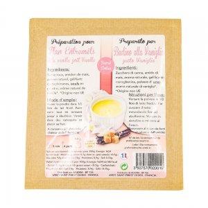 Flan vanille naturel  sachet 50g PRESENT 25 DOSE