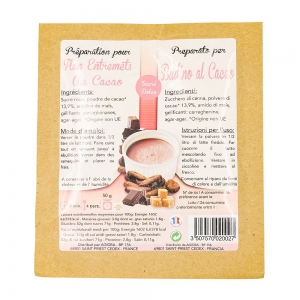 Flan chocolat naturel  sachet 50g PRESENT 25 DOSE