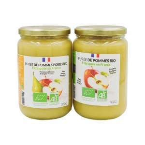 Purée de pomme BIO bocal 700g  CT 8 BTE