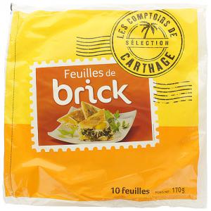 Feuilles de brick dizaine Comptoir Carthage  25 pqt de 10 feuilles