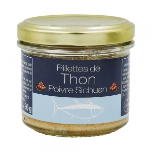 Rillettes de thon au poivre sichuan boîte 90g  CT 12 POTS