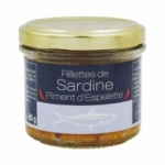 Rillettes de sardine au piment d'Espelette pot 90g  CT 12 POTS