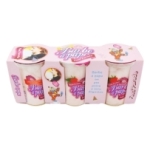 Barbe à papa goût fraise (sans gélatine) lot 3x25g<br>