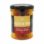 Filets de thon huile olive et tomates séchées 130g<br>