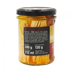 Filets de thon huile olive et tomates séchées 130g  CT 12 BOC