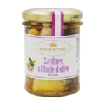 Sardines à l'huile d'olive bocal 133g pne<br>