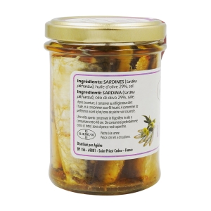Sardines à l'huile d'olive bocal 133g pne  CT 12 BOC