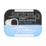 Sardines sans arêtes au naturel boîte 80.5g (pne)  CT DE 15 BTE