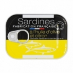 Sardines à l'huile d'olive et citron boite 80,5g  CT DE 15 BTE