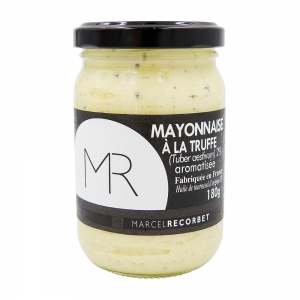 Mayonnaise à la truffe pot 180g Marcel Recorbet  CARTON DE 6 POTS