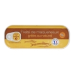 Filets maquereaux grillés au naturel bte pne 120g<br>
