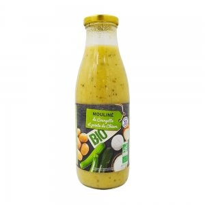 Mouliné de courgettes et chèvre BIO bouteille 73cl  CARTON DE 6 BOUTEILLES