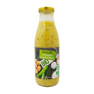 Mouliné de courgettes et chèvre BIO 73cl  CARTON DE 6 BOUTEILLES