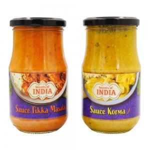 Sauce Korma bocal 350g  BARQUETTE FILMEE X 12