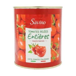 Tomates entières pelées au jus conserve 480g  BARQUETTE FILMEE X12