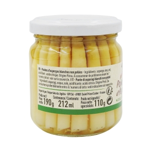 Point d'asperges blanches 212 ml   Cartons de 12 bocaux