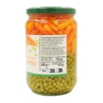 Petits pois carottes bocal pne 425g  BARQUETTE FILMEE X 12