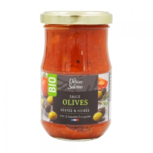 Sauce aux olives vertes et noires BIO boite 190g  CARTON DE 12