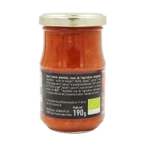 Sauce arrabiata BIO pot 190g  CARTON DE 12