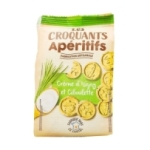 Biscuits croquants crème Isigny et ciboulette 100g<br>