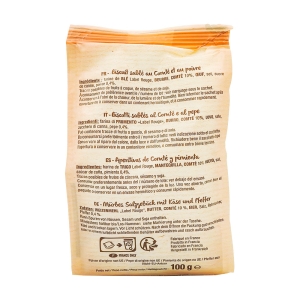 Biscuits croquants Comté AOP et Poivre 100g  CARTON DE 8 SACHETS 