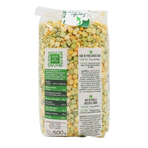 Duo de pois cassés paquet 500g Grain de Frais  Ct de 15 x 500 gr