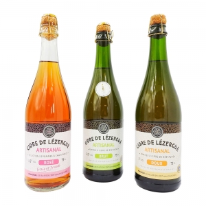 Cidre artisanal Brut Lézergué bouteille 75cl  CARTON DE 6 BTL