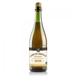 Cidre artisanal Doux Lézergué bouteille 75cl  CARTON DE 6 BTL