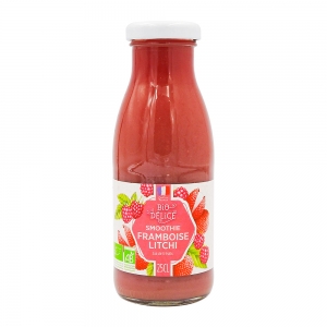 Smoothie framboise litchi BIO bouteille 25cl  CT 15 BTL