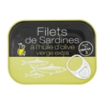 Filets de sardines huile d'olive extra vierge 70g<br>