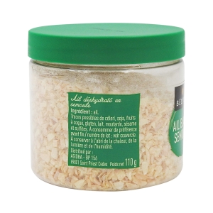 Ail blanc en semoule pot 110g Bédros  Carton de 12 x 110 gr