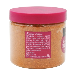 Mélange spécial couscous pot 80gr Bédros  Carton de 12 x 80 gr