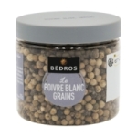 Poivre blanc en grains pot 107g Bédros<br>
