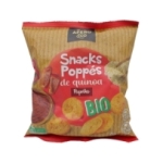 Snacks poppés Quinoa Paprika BIO sachet 75g<br>