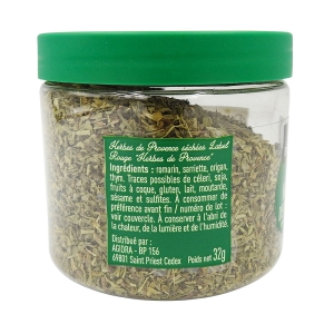 Herbes de Provence Label Rouge pot 32g Bedros  Carton de 12 x 32 gr