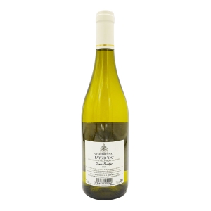 Vin blanc Chardonnay Pays d'OC IGP bouteille 75cl  COLIS DE 6 UVC