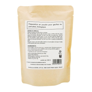 Préparation gaufres ou pancakes BIO paquet 300g  CARTON DE 10 X PQT 300GR