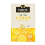 Thé vert au citron boîte 20 pyramides Renuté<br>