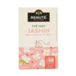 Thé vert au jasmin boîte 20 pyramides Rénuté<br>