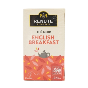 Thé noir English breakfast boîte 25 sachets Renuté  CT 24 BOITES