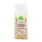 Mélange de blé, lentilles et pois chiches pqt 400g<br>