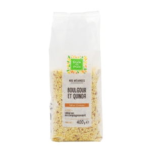Mélange de boulgour et quinoa paquet 400g  CARTON DE 12 PQTS