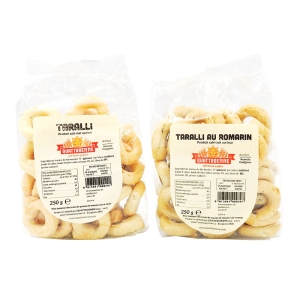 Taralli au Romarin sachet 250g   CARTON DE 18