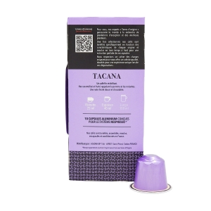 Café Tacana  intense 4/5 10 capsules bte 55g  Carton de 30