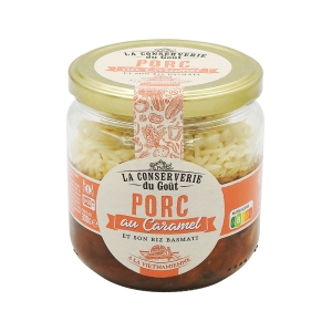 Porc saveur caramel bocal 300g  CT 6